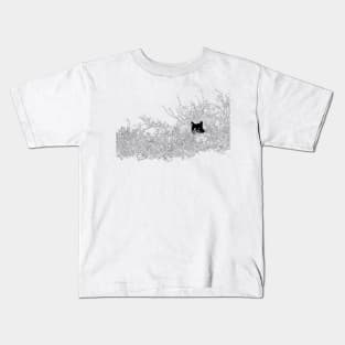 Hidden Black Cat Kids T-Shirt